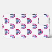 Coques Case-Mate iPhone Bi Bisexual Pride Crayon Peint Arc-en-ciel (Verso (horizontal))