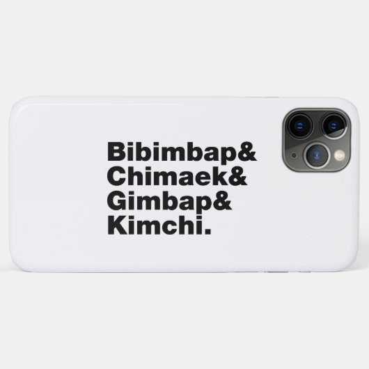 Coques Case-Mate iPhone Bibimbap & Chimaek & Gimbap & Kimchi. Aliments cor (Dos (Horizontal))