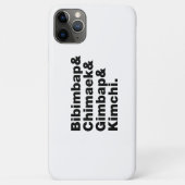 Coques Case-Mate iPhone Bibimbap & Chimaek & Gimbap & Kimchi. Aliments cor (Dos)