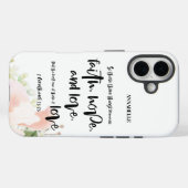 Coques Case-Mate iPhone Bible Verse Floral (Verso (horizontal))