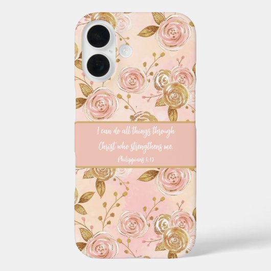 Coques Case-Mate iPhone Bible Verse Floral (Verso)