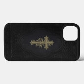 Coques Case-Mate iPhone Bible victorienne avec Croix Élégante (Verso (horizontal))