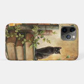 Coques Case-Mate iPhone Bibliothèque de chat noir enchantée (Dos (Horizontal))
