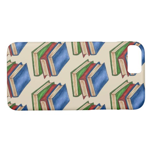 Coques Case-Mate iPhone Bibliothèque Livres Professeur Bibliothécaire Écol (Dos (Horizontal))