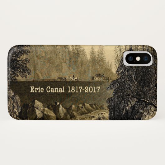 Coques Case-Mate iPhone Bicentenaire du canal Erie historique (Dos (Horizontal))