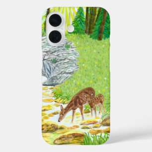 Coques iPhone 16 Biche et faon