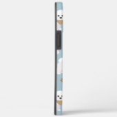 Coques Case-Mate iPhone Bichon Frise Bones and Paws Blue (Verso / Droite)