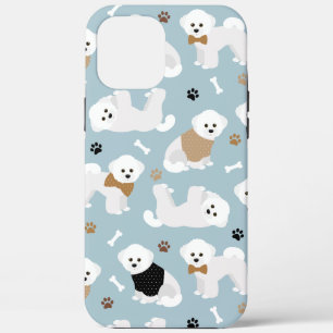 Case-Mate iPhone Case Bichon Frise Bones and Paws Blue