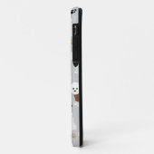 Coques Case-Mate iPhone Bichon Frise Bones and Paws Grey (Dos/Gauche)