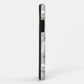 Coques Case-Mate iPhone Bichon Frise Bones and Paws Grey (Dos/Droite)