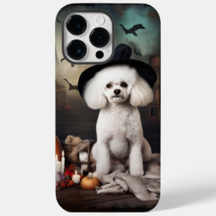Coque Pour Pour iPhone 14 Pro Max Bichon Frise Citrouilles Halloween effrayant