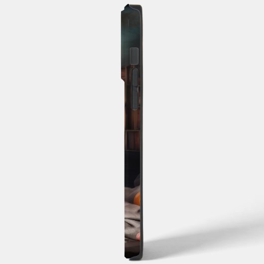 Coques Case-Mate iPhone Bichon Frise Citrouilles Halloween effrayant (Verso / Gauche)