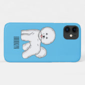 Coques Case-Mate iPhone Bichon frise dog dessin animé (Dos (Horizontal))