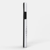 Coques Case-Mate iPhone Bicyclette Crankset - noir sur le blanc (Dos/Droite)