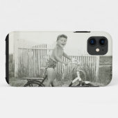 Coques Case-Mate iPhone Bicyclette d'équitation de fille (Dos (Horizontal))