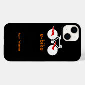 Coques Case-Mate iPhone bicyclette = vélo = faisant du vélo. gentil (Verso (horizontal))