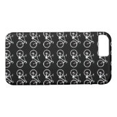 Coques Case-Mate iPhone bicyclettes en noir et blanc (Dos (Horizontal))