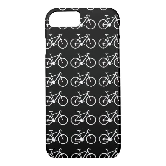 Coques Case-Mate iPhone bicyclettes en noir et blanc (Dos)