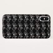 Coques Case-Mate iPhone bicyclettes en noir et blanc (Dos (Horizontal))