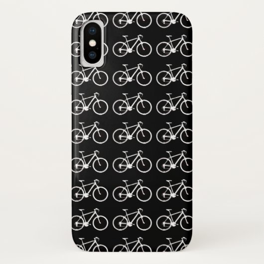 Coques Case-Mate iPhone bicyclettes en noir et blanc (Dos)