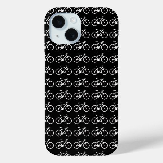 Coques Case-Mate iPhone bicyclettes en noir et blanc (Verso)
