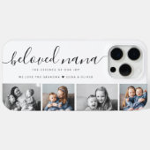 Coques Case-Mate iPhone Bien-aimée Nana Grand-mère Custom Family Photo Kee (Verso (horizontal))