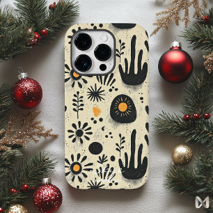 Coque Pour iPhone 14 Pro Bien-être Floral Bliss aux accents désertiques