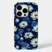 Coques Case-Mate iPhone Bien-être Lotus Fleur Jaune Clair et Bleu Profond (Verso)