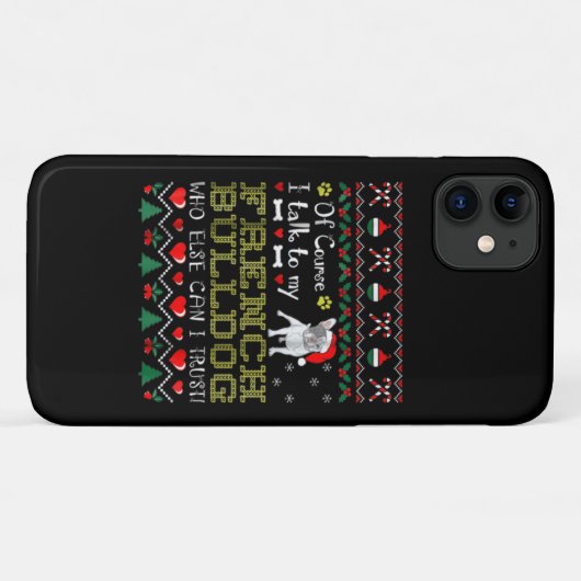 Coques Case-Mate iPhone Bien Sûr, Je Parle À Mon Bulldog Français (Dos (Horizontal))