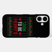 Coques Case-Mate iPhone Bientôt mariés Joyeux Noël Mariée & Marié (Verso (horizontal))