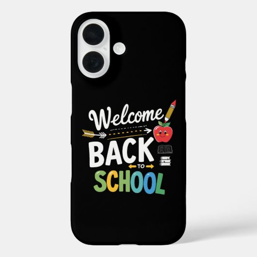 Coques Case-Mate iPhone Bienvenue à l'école, premier jour d'école, enseign (Verso)
