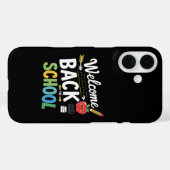 Coques Case-Mate iPhone Bienvenue à l'école, premier jour d'école, enseign (Verso (horizontal))