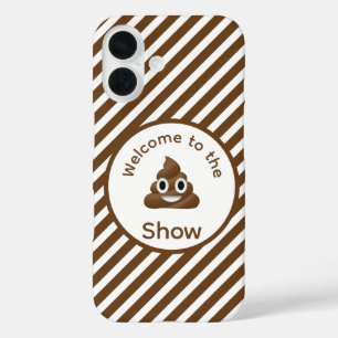 Coques iPhone 16 Bienvenue au Poo Emoji Show Funny