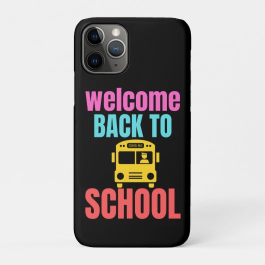 Coques Case-Mate iPhone Bienvenue Retour À L'École Drôle Enseignant Amour (Dos)