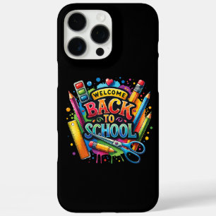 Coques iPhone 16 Pro Max Bienvenue Retour à l'école Premier jour enseignant