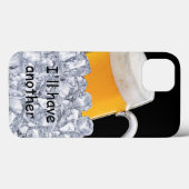 Coques Case-Mate iPhone Bière amusante pour hommes (Verso (horizontal))