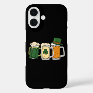 Coques iPhone 16 Bières irlandaises Drapeau de l'Irlande Saint-Patr