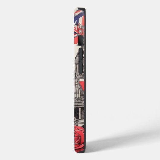 Coques Case-Mate iPhone Big Ben et le Rose d'Angleterre 1 (Verso / Gauche)
