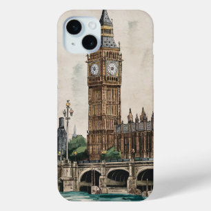 Coque iPhone 15 Mini Big Ben Londres Vintage