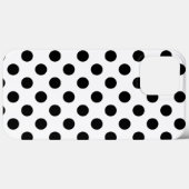 Coques Case-Mate iPhone Big Black Polka Dots (Verso (horizontal))