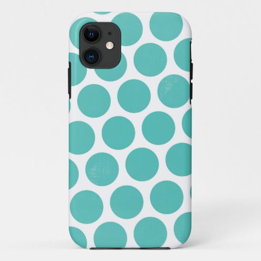 Coques Case-Mate iPhone Big Blue Polka Dot (Dos)