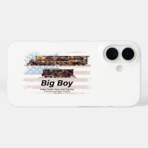 Coques iPhone 16 Big Boy Train à vapeur Vintage Locomotive américai