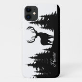 Coques Case-Mate iPhone Big Buck Among Pine Trees Vector Nom personnel (Dos)