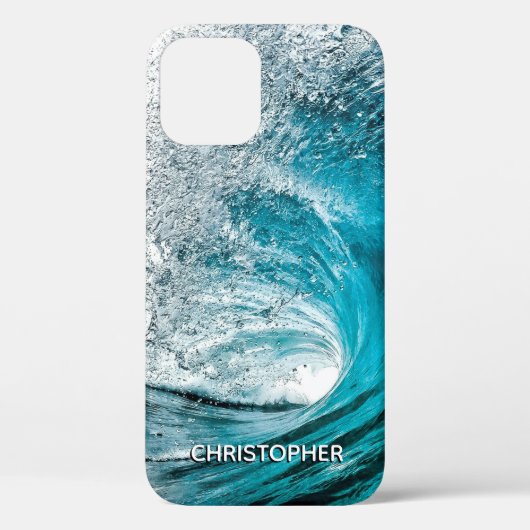 Coques Case-Mate iPhone Big Ocean Wave Splash pour ajouter votre nom (Verso)