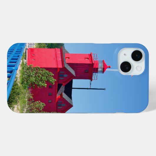 Coques Case-Mate iPhone Big Red Lighthouse (Verso (horizontal))