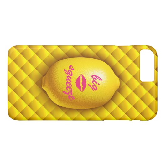 Coques Case-Mate iPhone Big Squeeze Lemon iPhone 7 (Dos (Horizontal))