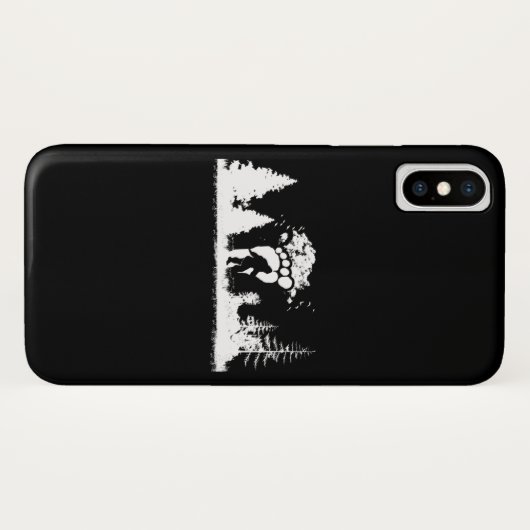 Coques Case-Mate iPhone Bigfoot dans la forêt Sasquatch Yeti (Dos (Horizontal))