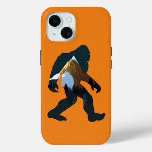 Coque Pour iPhone 15 Bigfoot de la forêt nocturne