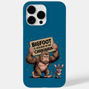 Coque Pour Pour iPhone 14 Pro Max Bigfoot est jaloux de mon Chihuahua