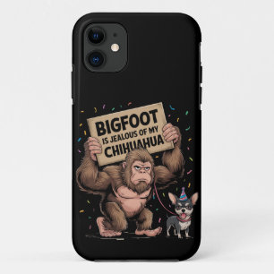 Case-Mate iPhone Case Bigfoot est jaloux de mon Chihuahua